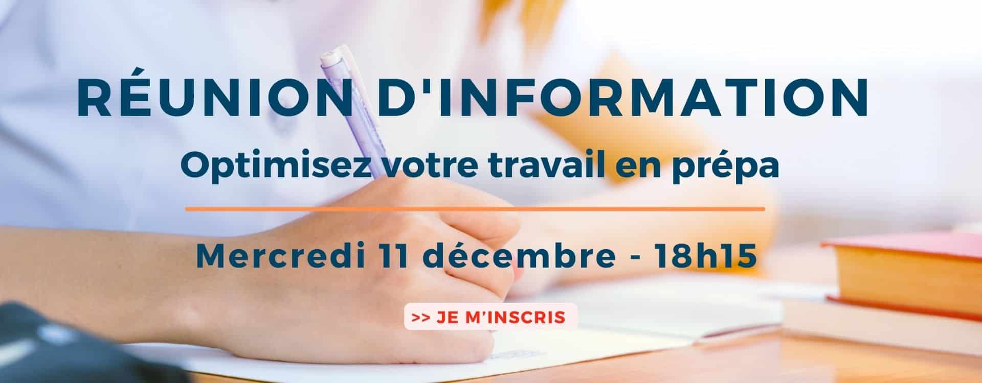 réunion d'info prépa scientifique